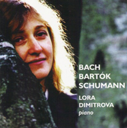 CD cover of Bach, Bartok, Schumann CD